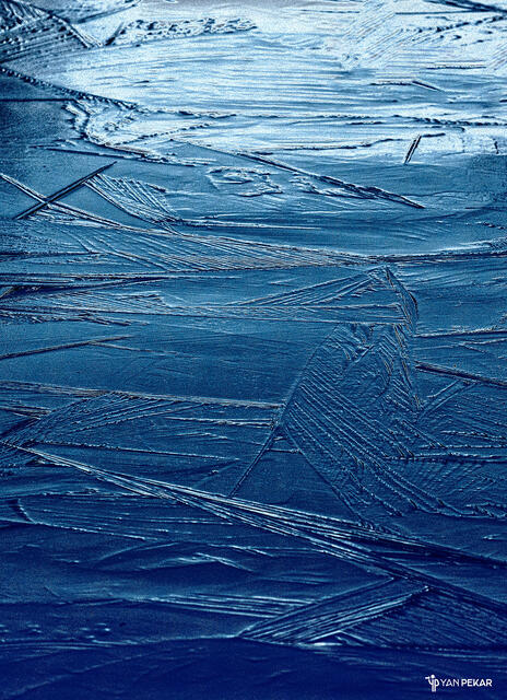 A frozen lake